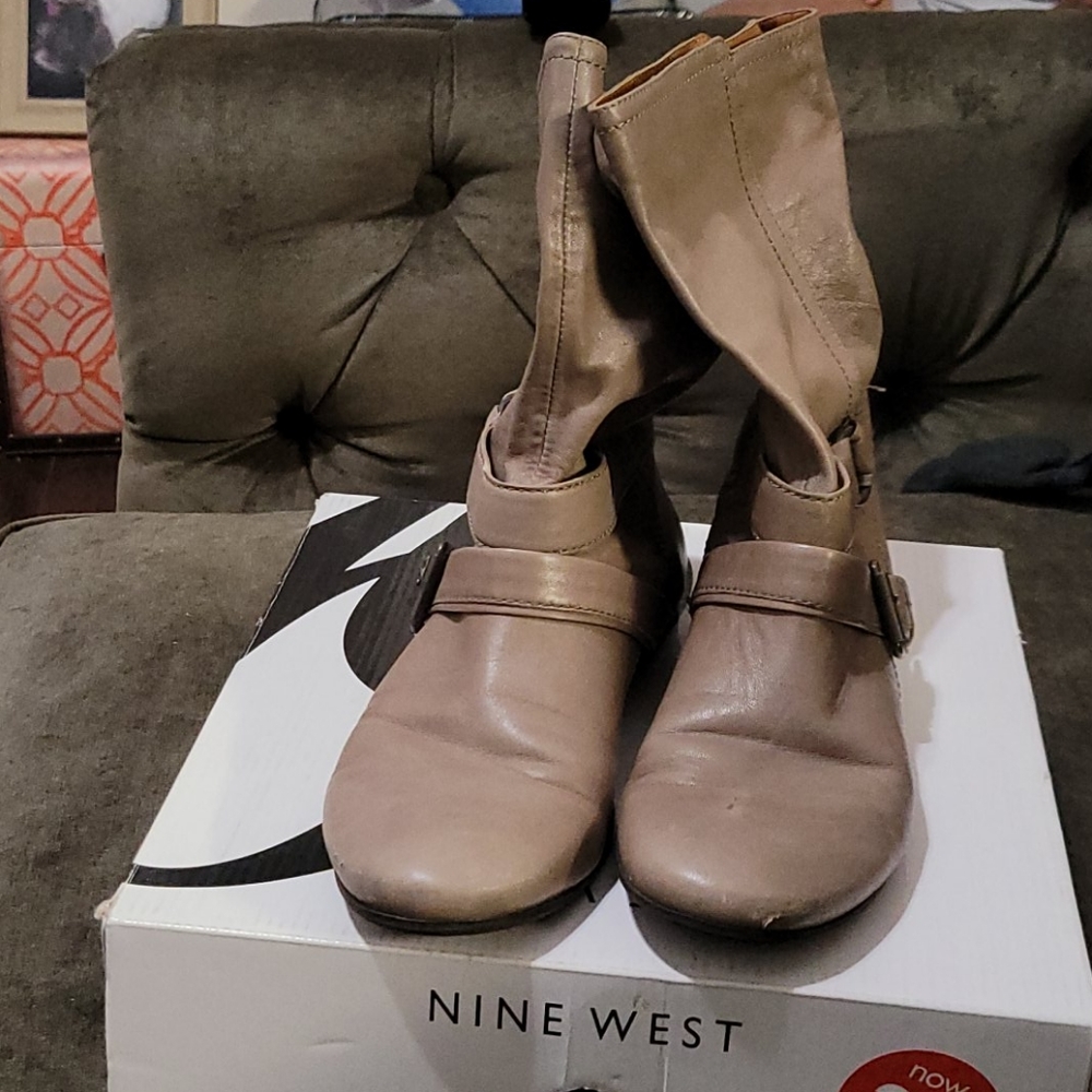 Nine West Stealito Dark Mushroom Boots